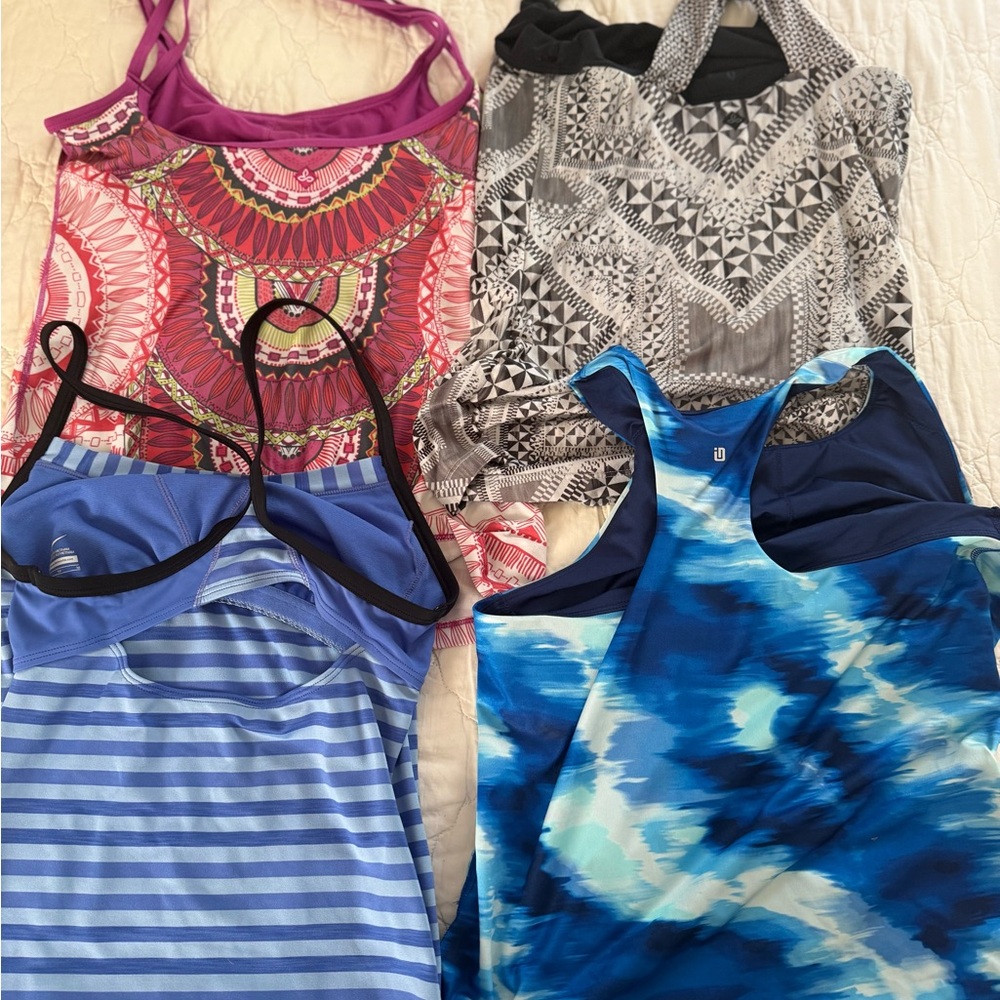 Colorful Patterned Tank Tops Set , size M - Picture 2 of 2
